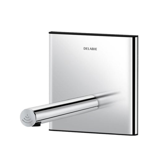 Valvola elettronica BINOPTIC, funzionamento a batteria, sicurezza antibloccaggio, acciaio inox lucidato a specchio, montaggio a filo, l. 190 mm, ADL-370PBOX-370116