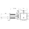 Valvola elettronica BINOPTIC, funzionamento a rete, dispositivo di sicurezza antibloccaggio, acciaio inox satinato, montaggio ad incasso, l. 190 mm, ADL-370SBOX-370100