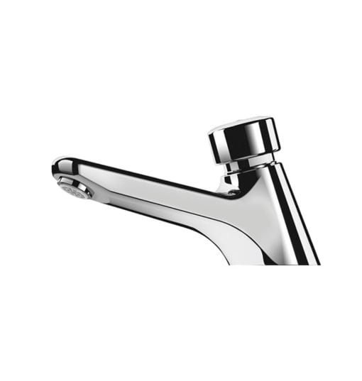 Vanne à fermeture automatique TEMPOSTOP, pour lavabo, montage au sol, 745300**.