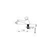 Soupape à fermeture automatique TEMPOSTOP, avec dispositif de sécurité anti-blocage, pour lavabo, sur pied, ADL-745301