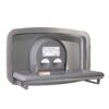 Changing table horizontal, foldable, stainless steel, wall-mounted