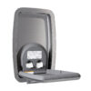 Changing table vertical, foldable, stainless steel, wall-mounted