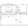 Fasciatoio pieghevole in acciaio inox orizzontale da appoggio Disegno2