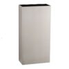 FINO litter bin in matt stainless steel