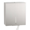 Jumbo toilet roll holder, stainless steel, wall-mounted, B-9890
