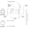 Stainless steel coat hook, wall mounted, B-9542
