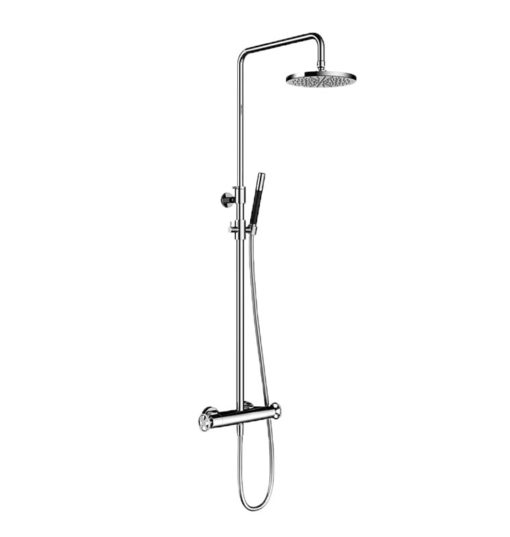 Set doccia con miscelatore termostatico AP, soffione 200 mm, doccetta e flessibile, HOB-SDSW9