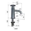 Miscelatore monocomando per lavabo, h. 67 mm, G 3/8", vari colori, HOB-CW003C