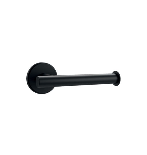 Toilet roll holder for wall mounting, black matt stainless steel