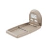Wickeltisch vertikal, klappbar, Kunststoff beige, Wandmontage