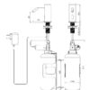 Touch-free soap dispenser, black, washbasin installation