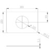 Couvercle pour poubelle SF-200, en inox blanc, Proox, SF-201