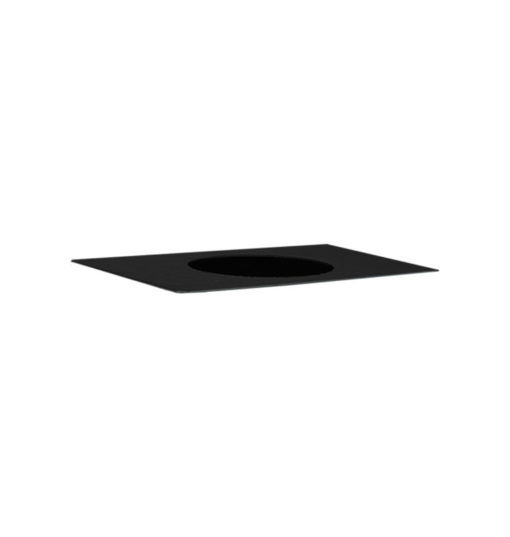 Couvercle pour poubelle DP-240, en inox noir, Proox, DP-241
