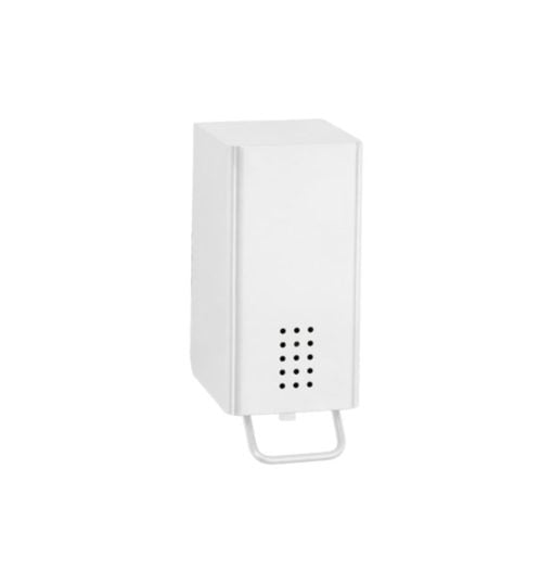 Distributore di sapone in schiuma in acciaio inox bianco, per montaggio a parete, Proox,
