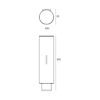 Manual plastic shower gel dispenser, black, for liquid soaps