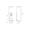 Manual plastic shower gel dispenser, black, for liquid soaps