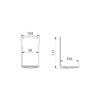 Bac de récupération, pour distributeur de savon ou de désinfectant, acier inoxydable noir mat, ADL-512067BK**.