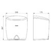 Hand dryer HIGHFLOW, automatic, with strong air flow, stainless steel matt black, ADL-510622BK
