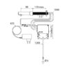 Elektronischer Seifenspender, Hinterwandmontage, Netzbetrieb, Flüssig- oder Schaumseife, A. 115 mm, Edelstahl matt schwarz, ADL-512111BK**