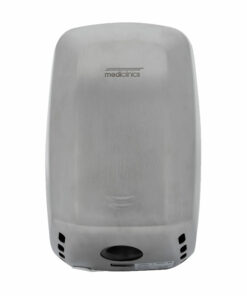 Hand dryer stainless steel matt without Hepa filter compact front view