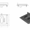 Squat WC made of stainless steel, with all-round flush rim, ADR-429-10