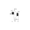 Standard S-Anschluss aus Messing, Verstellbarkeit 12 mm, G 1/2B x G 3/4B, ADL-856027.2P