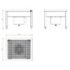 Stainless steel shoe cleaning system with sludge trap Drawing