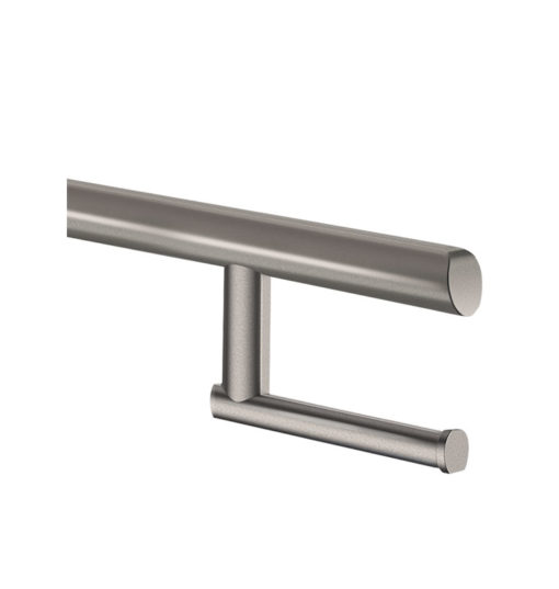 Toilet roll holder for toilet roll for Be-Line folding support handle, anthracite-metallic