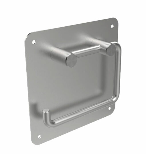 Stainless steel toilet roll holder, wall-mounted, manipluation-proof, ADR-SA196