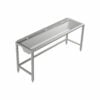 Stainless steel wash trough floor standing 1800 mm wide