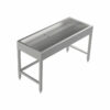 Stainless steel wash trough floor standing