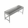 Stainless steel floor-standing wash trough 1800 mm wide