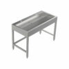 Stainless steel wash trough floor standing 1200 mm wide