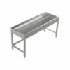 Stainless steel floor-standing wash trough 1600 mm wide