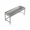 Lavandino a pavimento in acciaio inox largo 1800 mm