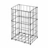 Lattice basket waste black matt