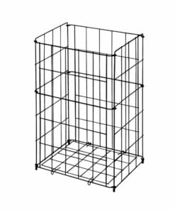 Lattice basket waste black matt