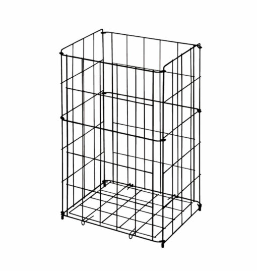 Lattice basket waste black matt