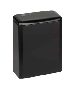 Hygiene waste bin for feminine hygiene made of stainless steel in matt black B2