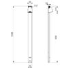 Shower element SPORTING 2 SECURITHERM, electronic for battery operation, with thermostat, with low-scaling nozzle, ADL-714906
