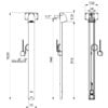 Elément de douche SPORTING 2 SECURITHERM, électronique pour fonctionnement sur réseau, avec thermostat, avec buse à faible entartrage, ADL-714910