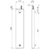 Elément de douche TEMPOSOFT, à fermeture automatique, raccordement en haut, aluminium, ADL-749300
