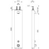 Duschelement SECURITHERM mit Thermostat, selbstschliessend, Aufputzmontge, ADL-792300