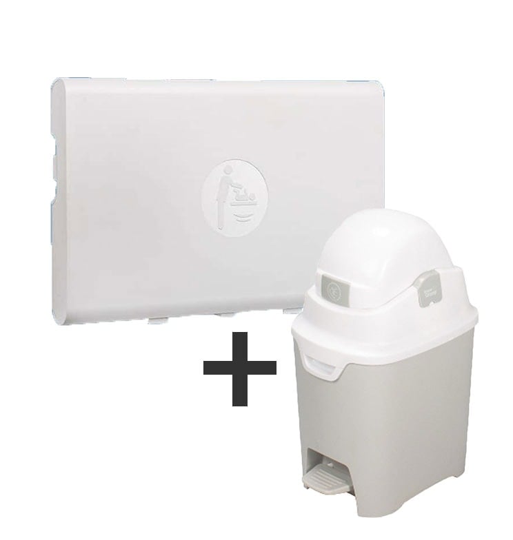 Offerta combinata con fasciatoio orizzontale e contenitore per pannolini,  AME-CP0016H + A-04010 - Armatron AG