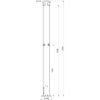 Exterior stand shower self-closing, with 4 showers