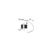 ROUND shower head, low limescale, ADL-709010