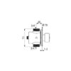 Robinet de douche TEMPOSTOP, à fermeture automatique, pour montage sur panneau, ADL-749770