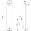 Elemento doccia TEMPOMATIC, elettronico, funzionamento a batteria, montaggio a parete, attacco nascosto, ADL-452310