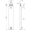 Duschelement TEMPOMIX, selbstschliessend, mit Einhandsteuerung, Anschluss von oben, ADL-790300