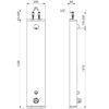 Elément de douche SECURITHERM, à fermeture automatique, avec thermostat, montage apparent, ADL-792303